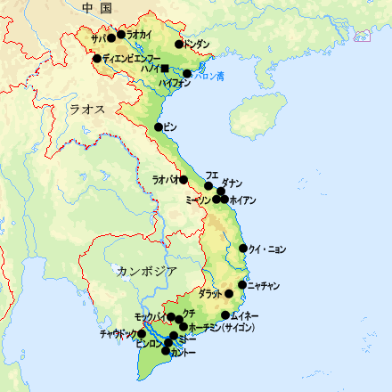 ベトナム地図