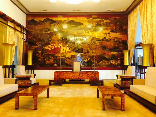 統一会堂内部、貴賓室。ホーチミン・ベトナム