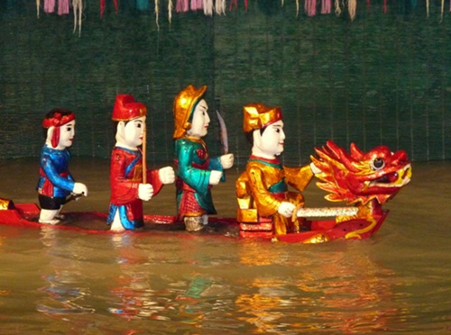 Golden Dragon Water Puppets - Dragon boat races