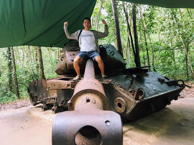 ベトナム戦争時の戦車で記念撮影が出来ます！