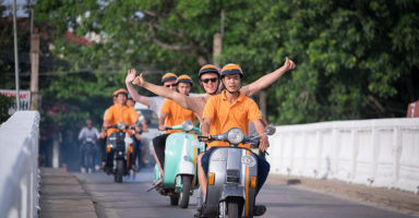 ホイアンおすすめバイクツアーの様子