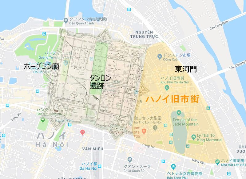 ハノイ旧市街マップ - ハノイ旧市街の歴史と変遷、見どころ