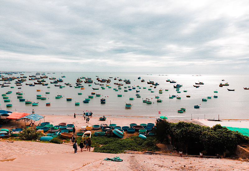 ベトナムにあるムイネーのビーチ