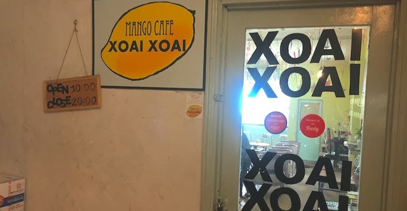 日本人経営の完熟マンゴーカフェ「Xoai Xoai」の入り口