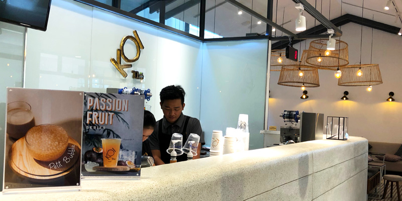 コイティは台湾に約500店舗もある「50嵐（ウーシーラン）」という、お茶ドリンク専門店が海外ブランドとして展開した姉妹店