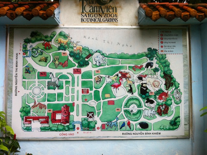 タオダン動植物園　マップ