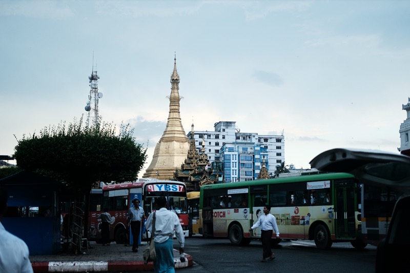 ヤンゴン市内 市営バス YBS 乗車方法