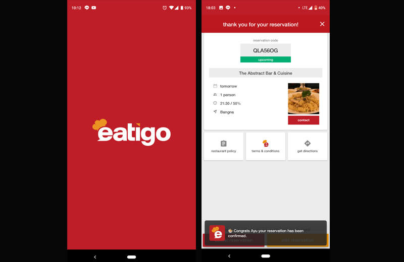 バンコク・レストランをお得に利用！タイで今流行りのアプリ「eatigo」